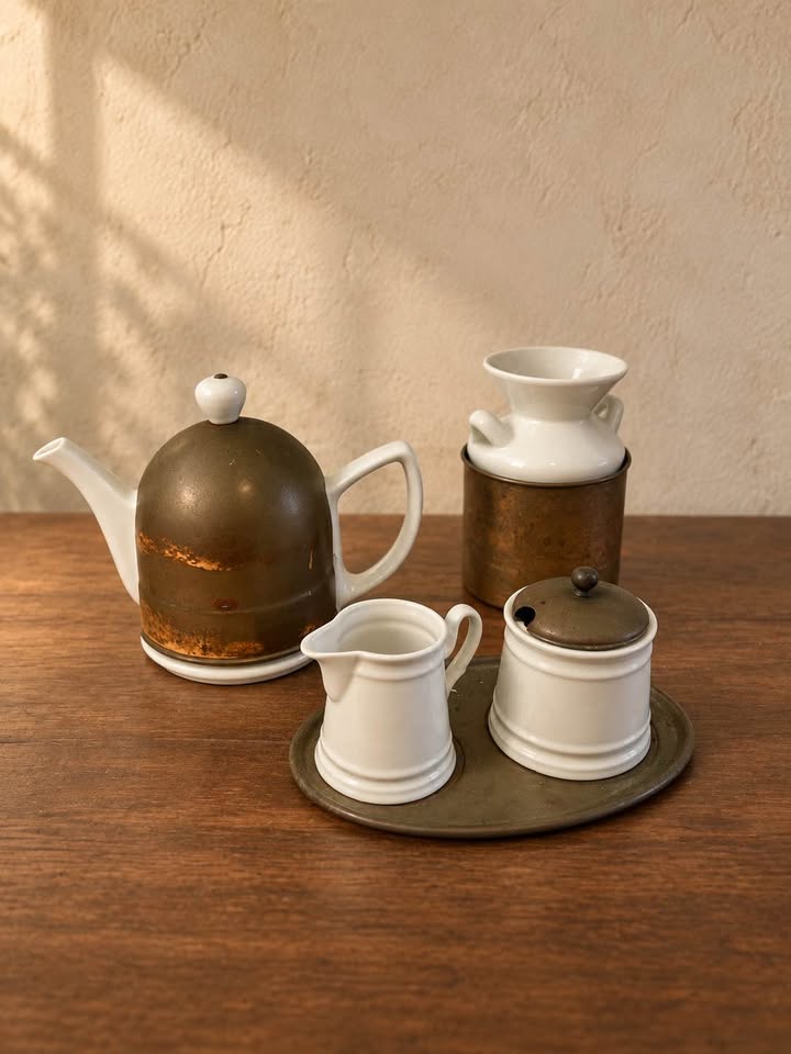 Vintage Ceramic Tea Set, gallery view