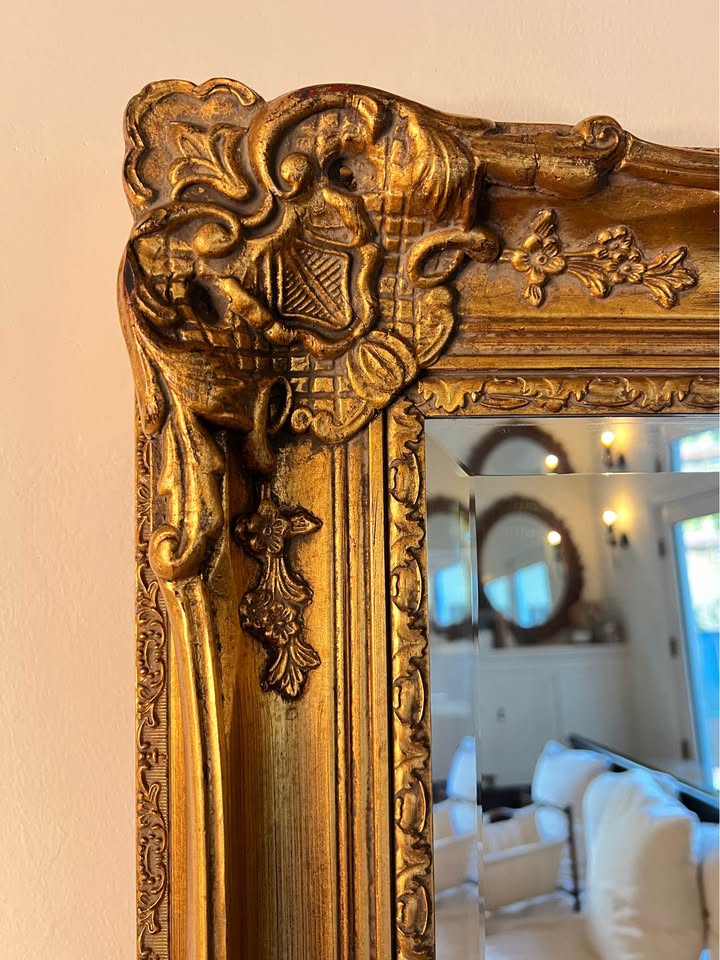 La Barge Gold Gilt Beveled Wall Mirror | French Louis XV Style | 44x31, gallery view 10