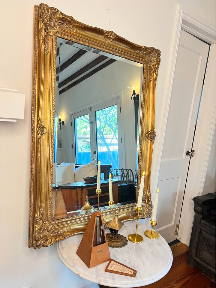 La Barge Gold Gilt Beveled Wall Mirror | French Louis XV Style | 44x31, gallery view 2