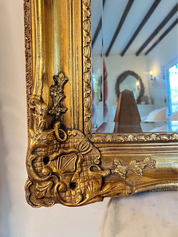 La Barge Gold Gilt Beveled Wall Mirror | French Louis XV Style | 44x31, gallery view 8