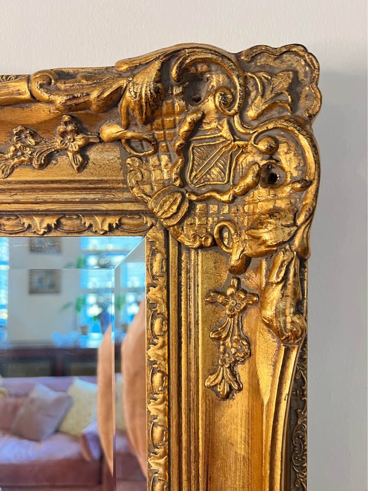 La Barge Gold Gilt Beveled Wall Mirror | French Louis XV Style | 44x31, gallery view 9