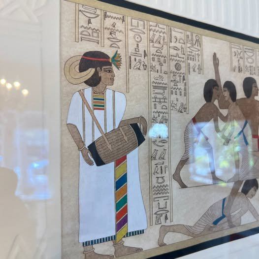Limited Edition Egyptian wall Art | Bronzed Frame | Artist’s Proof Lithograph, gallery view 3
