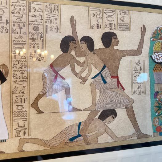 Limited Edition Egyptian wall Art | Bronzed Frame | Artist’s Proof Lithograph, gallery view 7