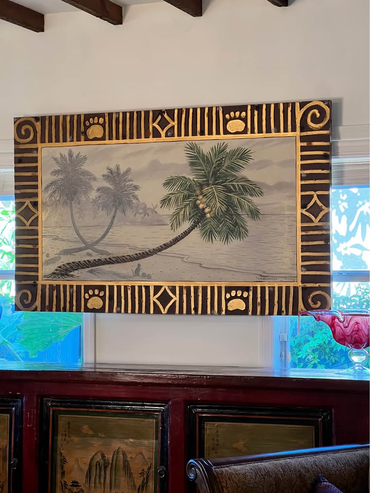 Carol Korpi McKinley Coconut Palm Painting | Signed 60” Tropical Art, gallery view 5