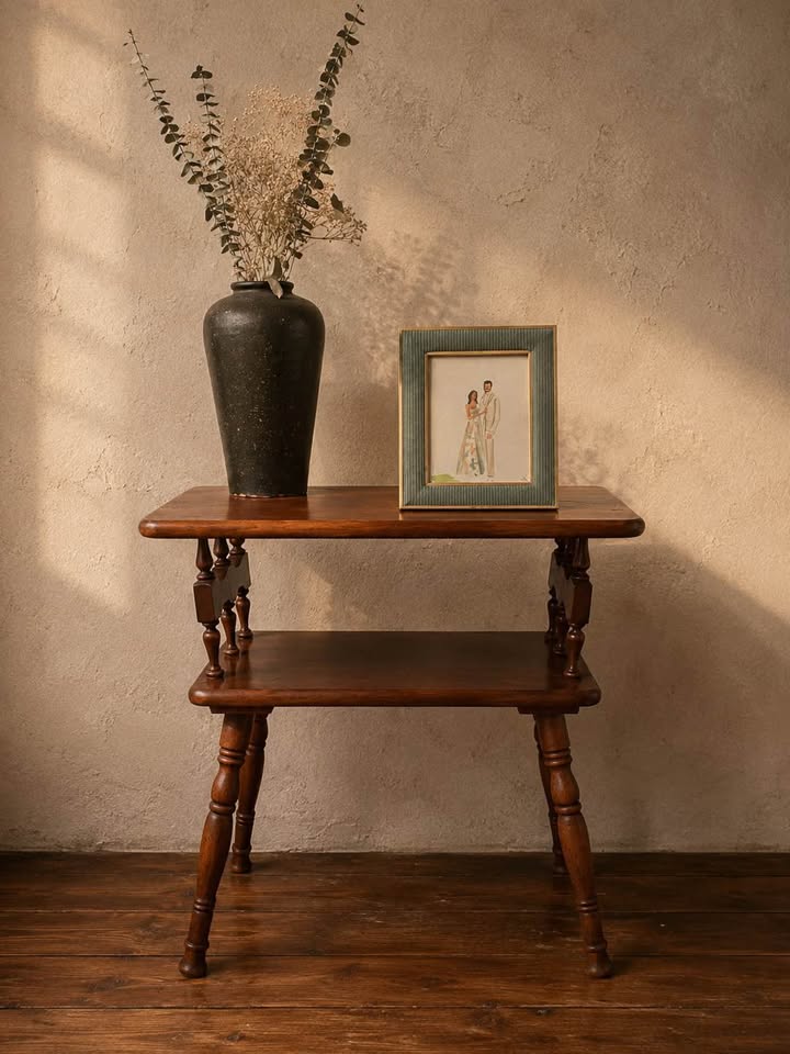 Two-Tier Parlor Side Table | Turned Spindle Gallery | Victorian Colonial Revival, gallery view 2