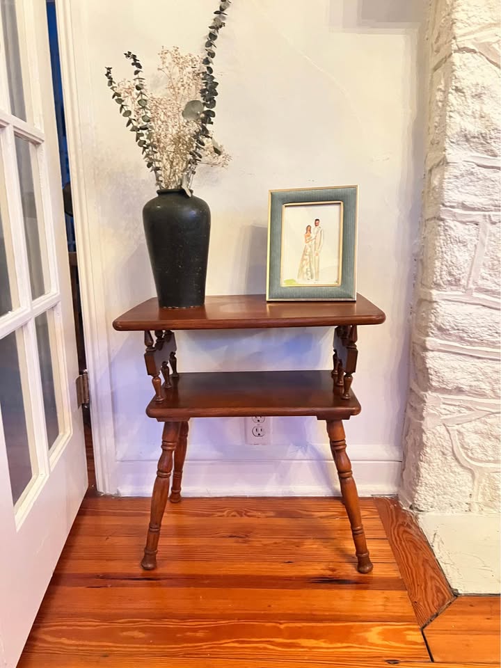 Two-Tier Parlor Side Table | Turned Spindle Gallery | Victorian Colonial Revival, gallery view 4