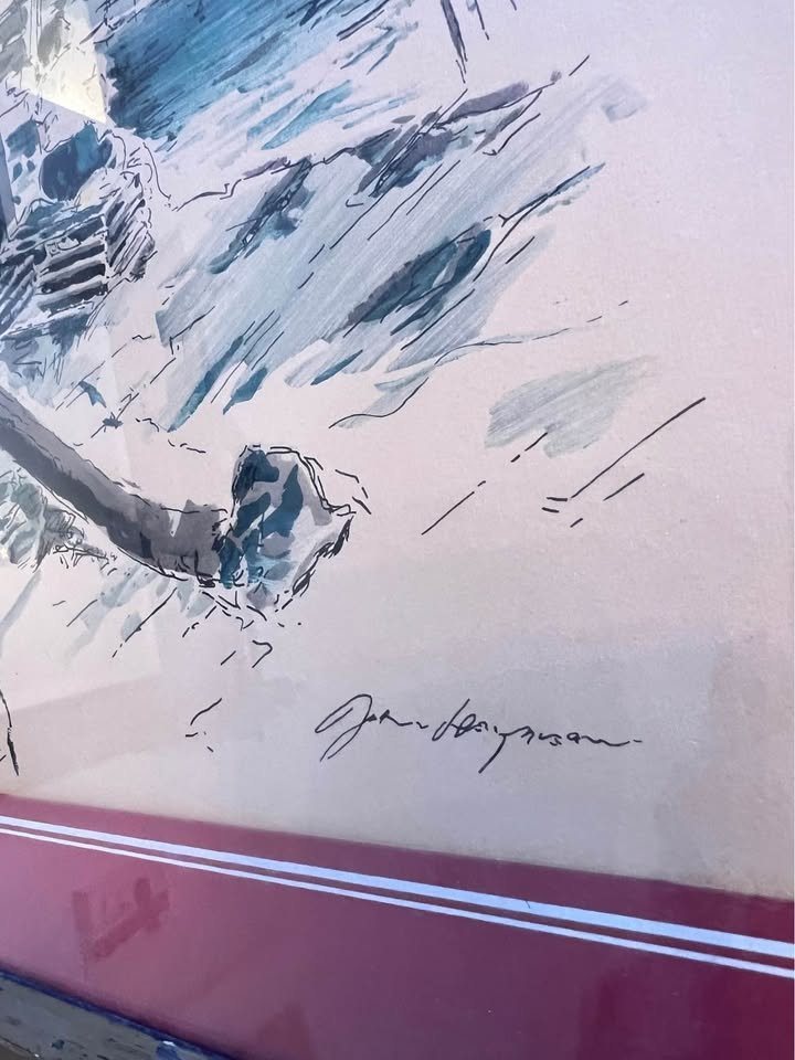 John Haymson Rockport Watercolor | Mid Century Nautical Art | Framed Vintage, gallery view 4