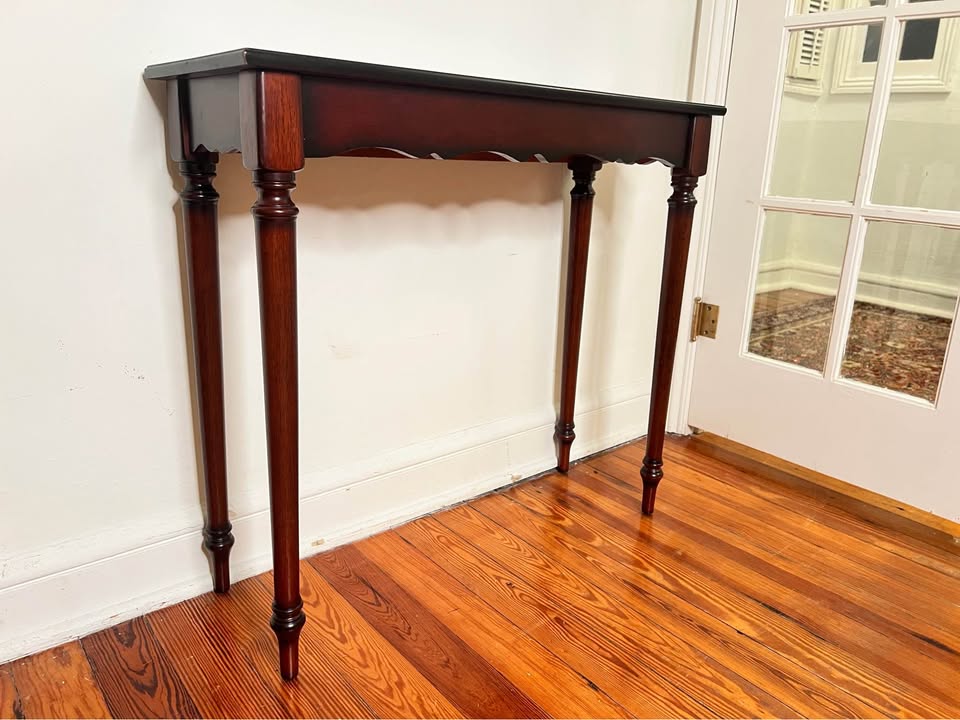 Vintage 1999 Bombay Company Console Table | Narrow Entry Table, gallery view 10