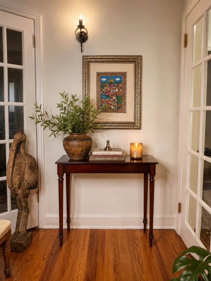 Vintage Bombay Company Console Table, gallery view