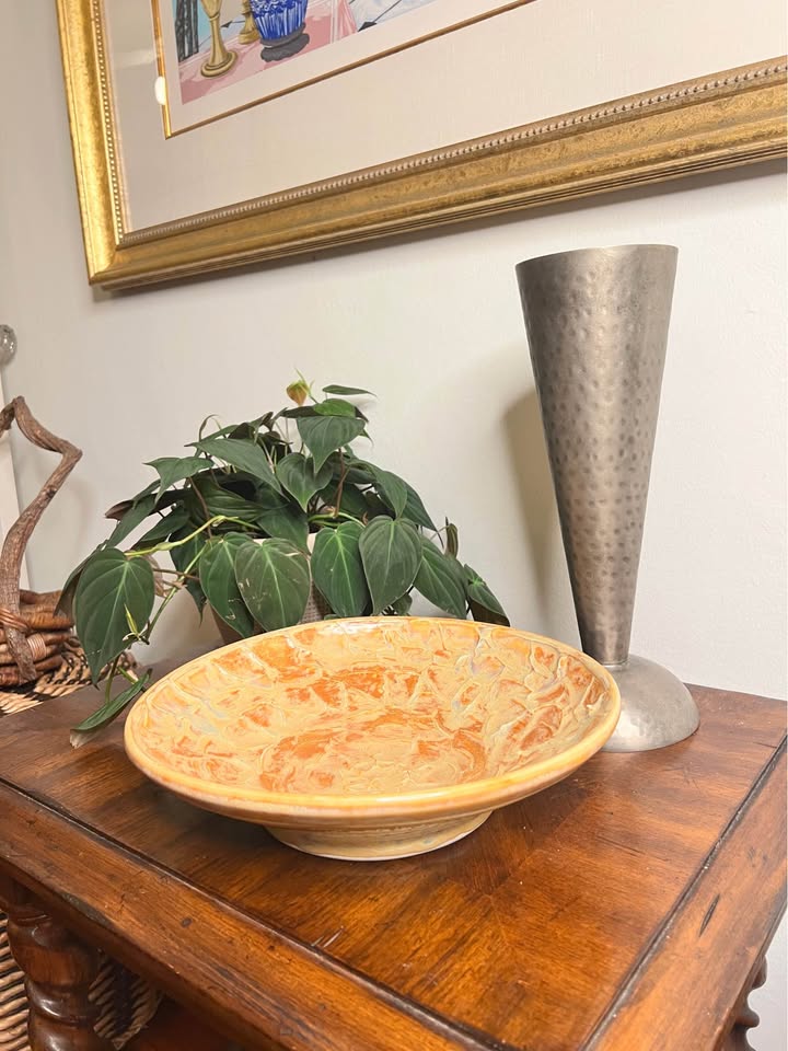 Large Botanical Ceramic Bowl | Sculptural Glazed Pottery, gallery view 6