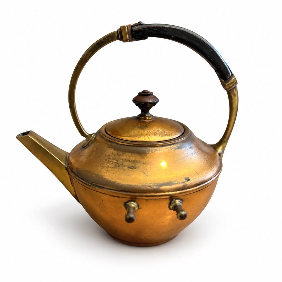 Tea Kettle, Patinated Metal, gallery view