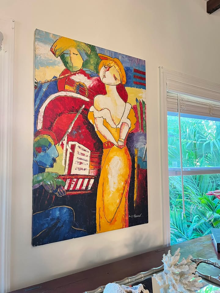 M. Harold Original Oil Painting | Signed 36” Figurative Portrait, gallery view 2